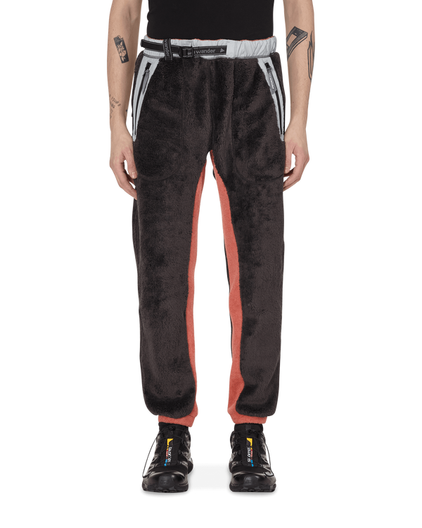 and wander Slam Jam High Loft Polartec Fleece Pants Black