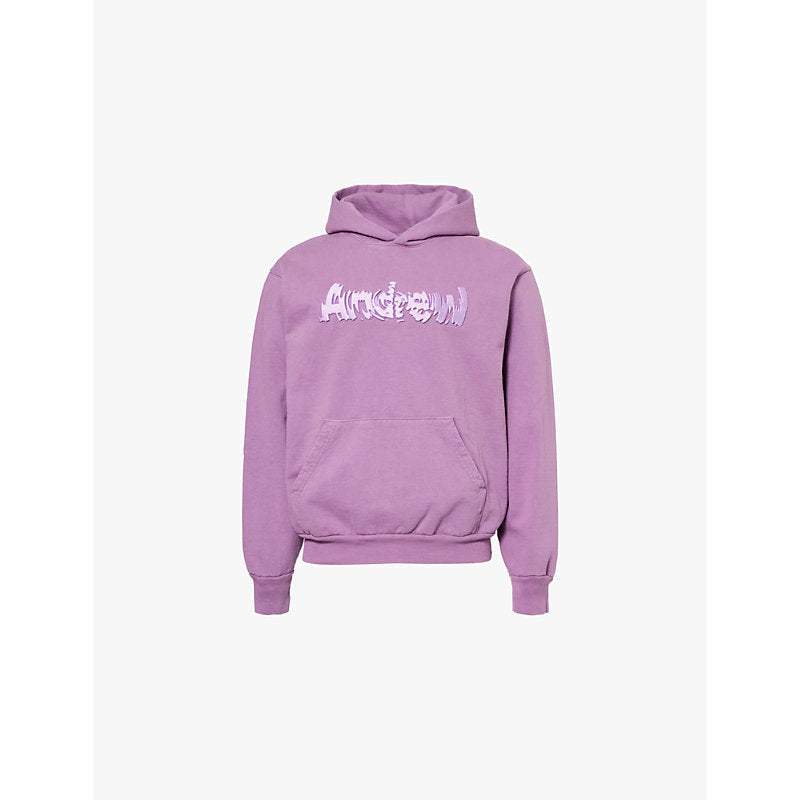 Andrew Liquid logo-embroidered relaxed-fit cotton-jersey hoody