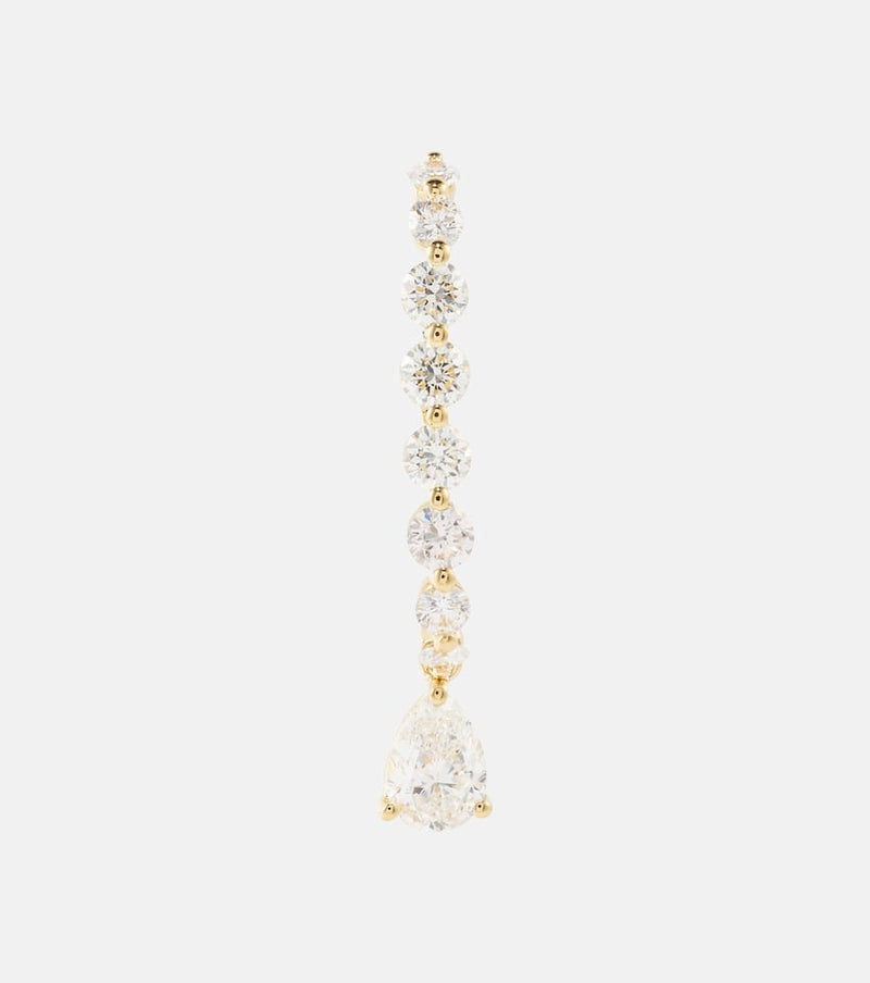 Anita Ko 18kt gold single earring with diamonds