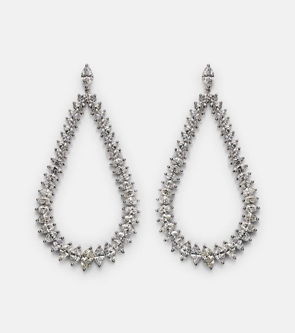 Anita Ko 18kt white gold earrings with diamonds