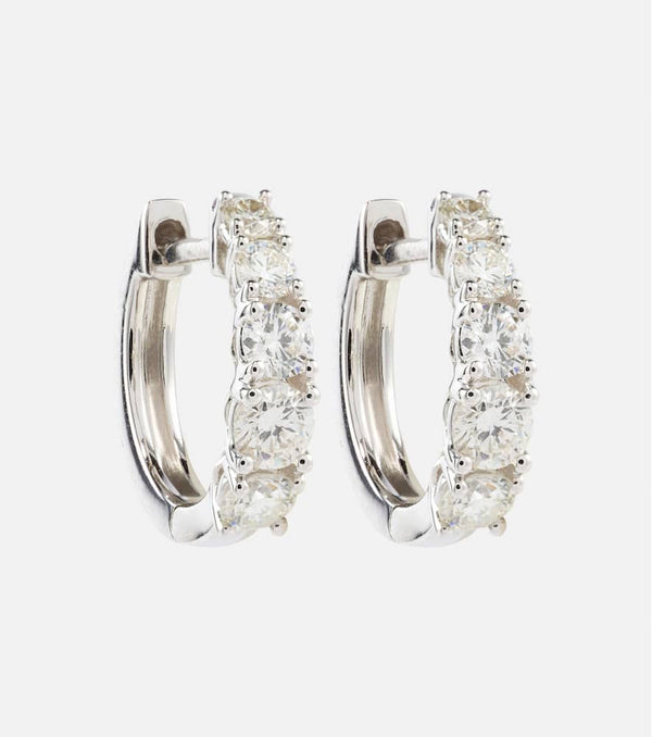 Anita Ko Huggie 18kt gold earrings with diamonds