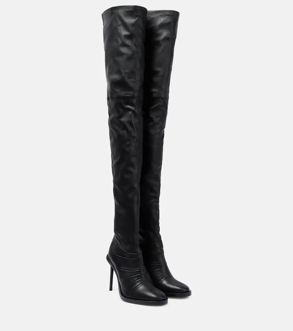 Ann Demeulemeester Adna over-the-knee leather boots | LYBSTORE