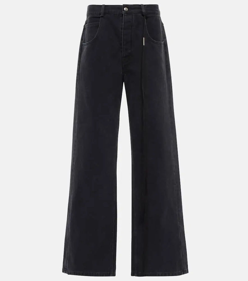 Ann Demeulemeester Claire high-rise wide-leg jeans | LYBSTORE