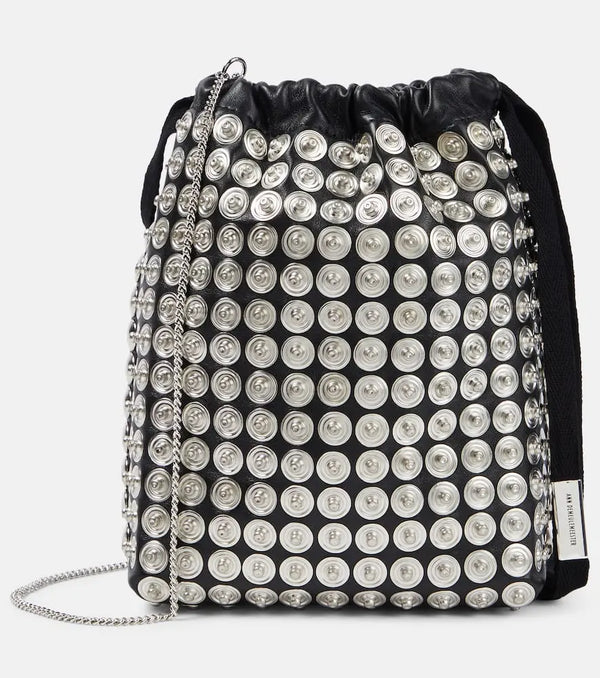 Ann Demeulemeester Edia Mini embellished leather bucket bag | LYBSTORE