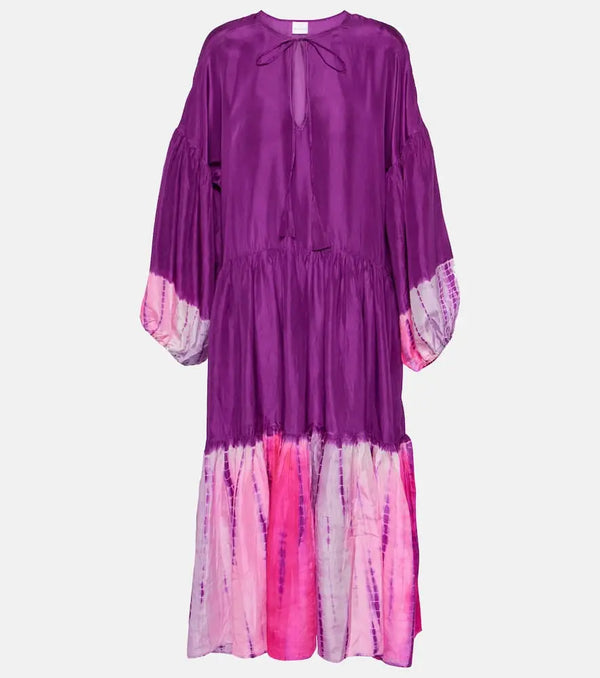 Anna Kosturova Amelia tie-dyed silk maxi dress | LYBSTORE