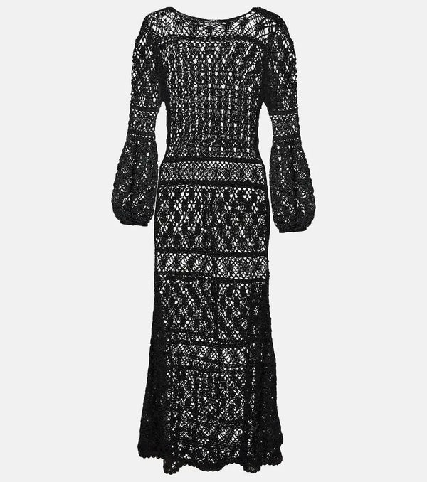 Anna Kosturova Bianca crochet maxi dress | LYBSTORE