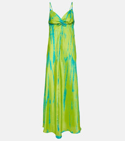 Anna Kosturova Tie-dyed silk maxi dress | LYBSTORE