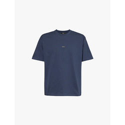 Mens Apc Boxy micro-logo short-sleeve cotton-jersey T-shirt