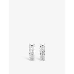 Apm Monaco Eclat sterling-silver and white zirconia hoop earrings