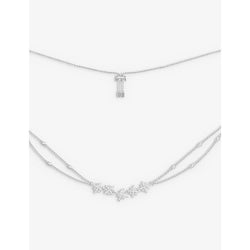 Womens Apm Monaco Météorites sterling-silver and white zirconia necklace