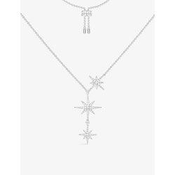 Womens Apm Monaco Météorites sterling silver and zirconia star necklace