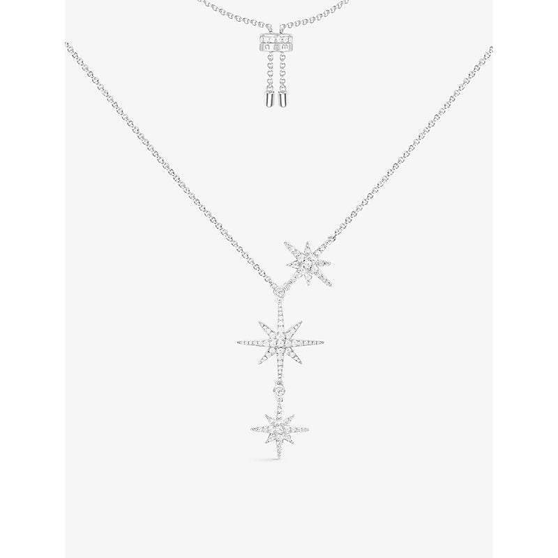 Womens Apm Monaco Météorites sterling silver and zirconia star necklace