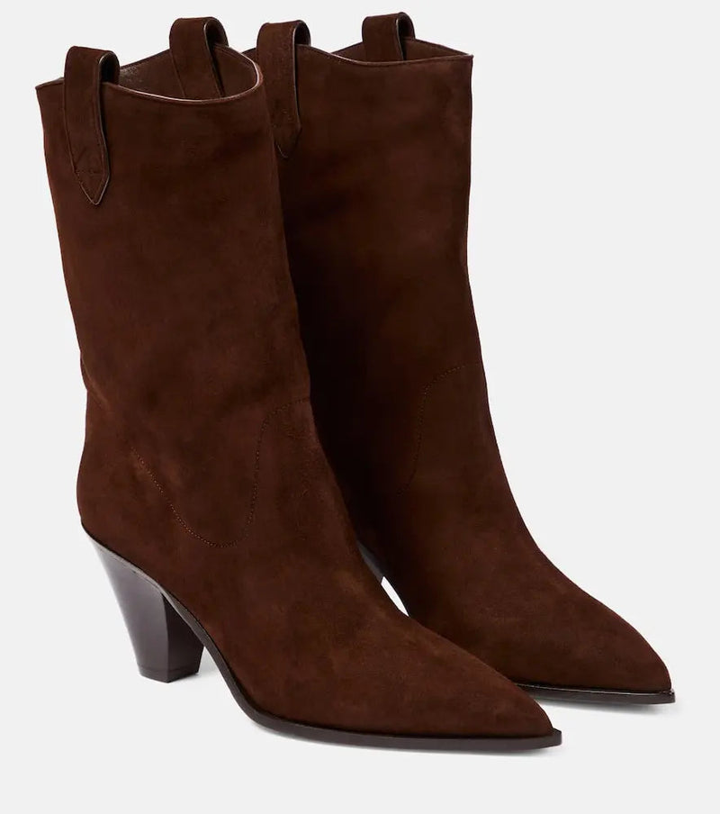 Aquazzura Boogie suede ankle boots | LYBSTORE