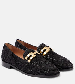 Aquazzura Brandi bouclé loafers | LYBSTORE