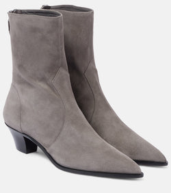 Aquazzura Brunswick 45 suede ankle boots