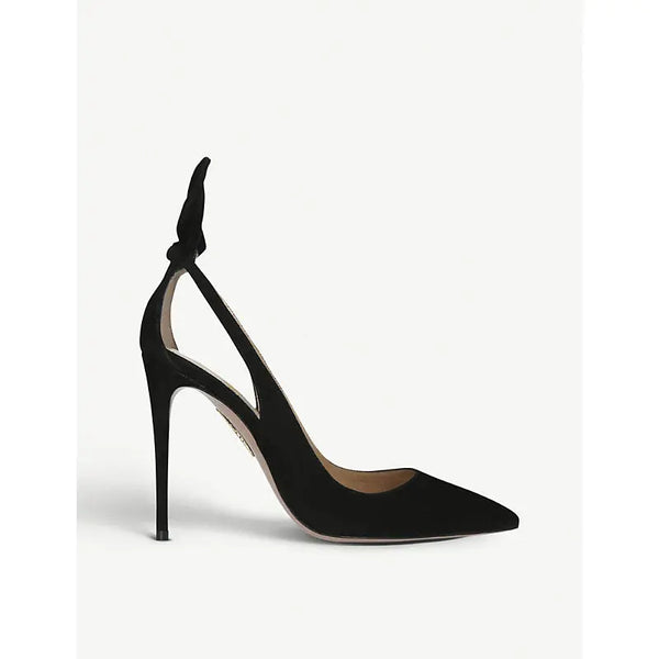 Aquazzura Deneuve suede heeled pumps | Aquazzura