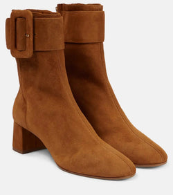 Aquazzura Saint Honoré 50 suede ankle boots | LYBSTORE