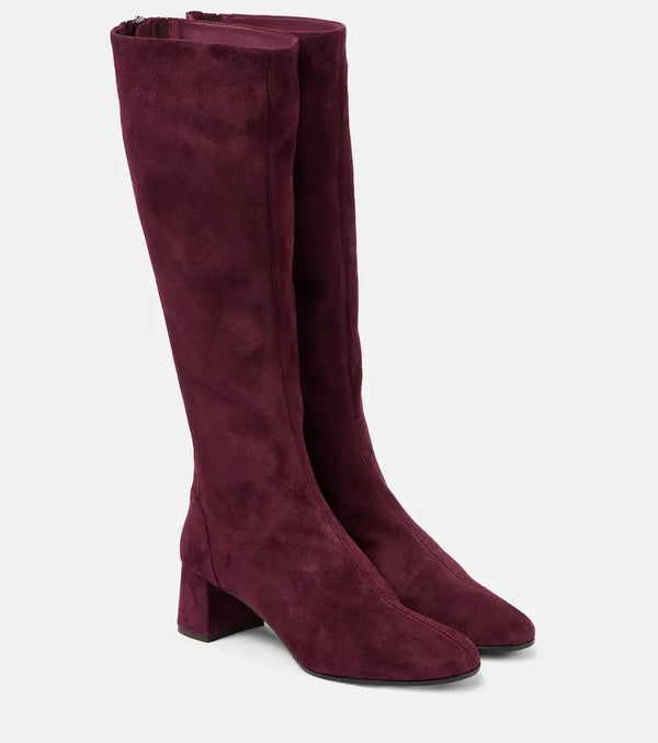 Aquazzura Saint Honore 50 suede knee-high boots | LYBSTORE