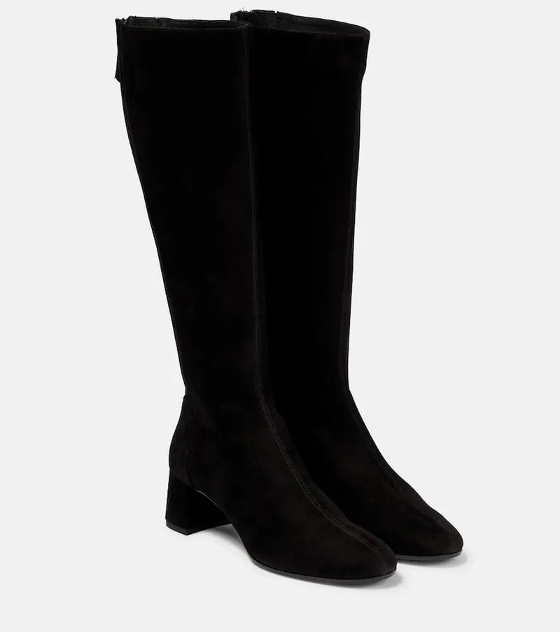 Aquazzura Saint Honore suede knee-high boots | LYBSTORE