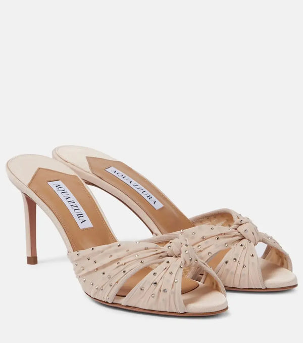 Aquazzura Slow Kisses 75 mules | LYBSTORE