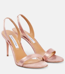 Aquazzura So Nude 85 leather sandals | LYBSTORE