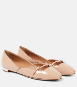 Aquazzura Soul Sister patent leather ballet flats | LYBSTORE