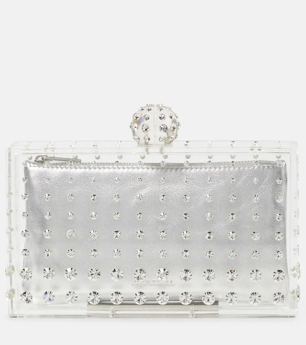 Aquazzura Tequila crystal-embellished clutch | LYBSTORE