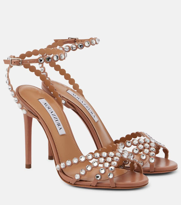 Aquazzura Tequila embellished leather sandals