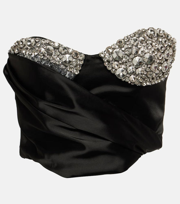 Area Crystal-embellished bustier