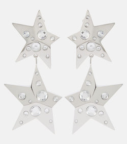 Area Crystal-embellished drop earrings