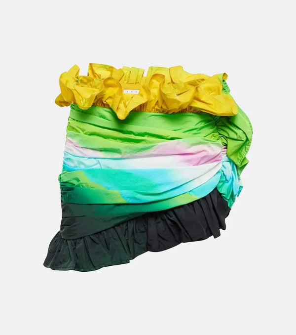 Area Ombré ruffled miniskirt | LYBSTORE