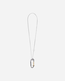 Aries Mini Carabiner Chain Necklace Silver