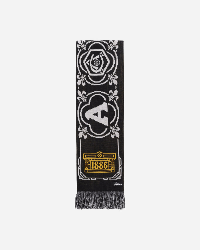 Aries Arsenal Bust Logo Scarf Black