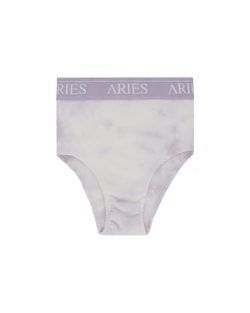 Aries Tie-Dye Rib Highwaisted Briefs Purple