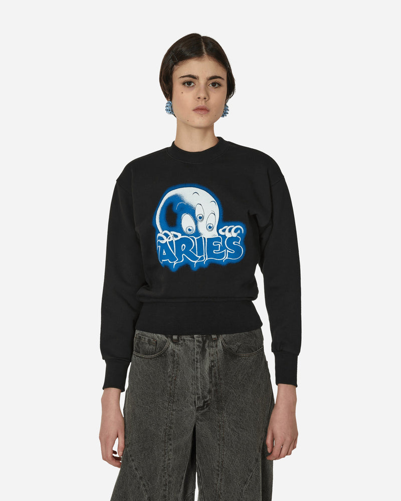 Aries Kasper Baby Crewneck Sweatshirt Black