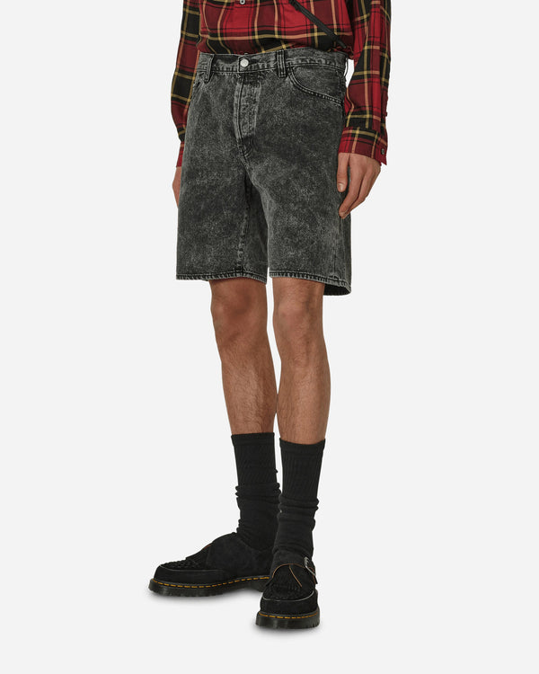 Aries Acid Wash Denim Shorts Black