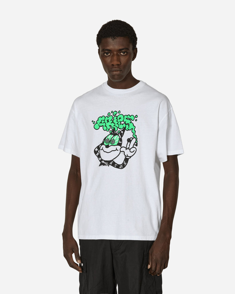 Aries Stoned Cat T-Shirt White