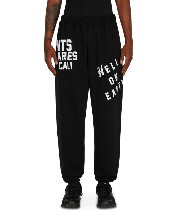 Aries NTS Tutti Pazzi Sweatpants Black