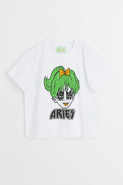 Aries Kiss SS Tee Baby White