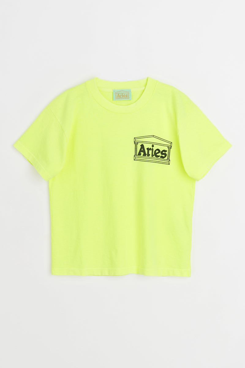 Aries Temple SS Tee Baby Fluoro Yellow