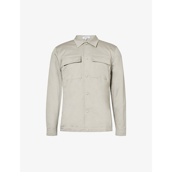  Arne Essential flap-pocket stretch-cotton overshirt