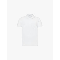 Mens Arne Patch-pocket regular-fit cotton-terry polo shirt