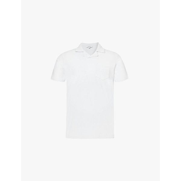 Mens Arne Patch-pocket regular-fit cotton-terry polo shirt