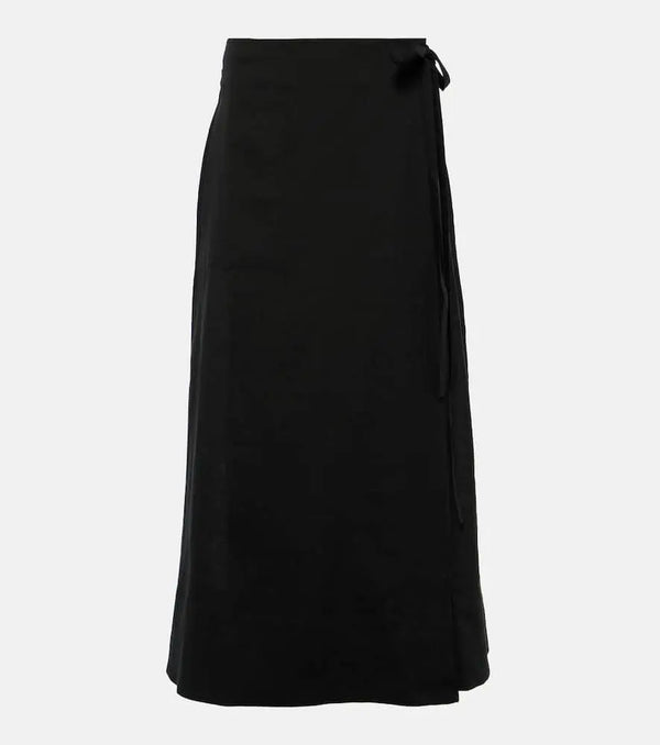 Asceno Amalfi linen maxi skirt