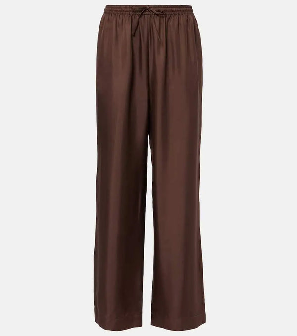 Asceno Aurelia high-rise crêpe wide-leg pants