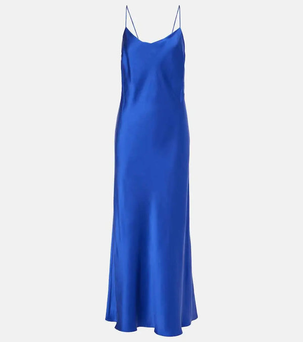 Asceno Lyon silk charmeuse slip dress