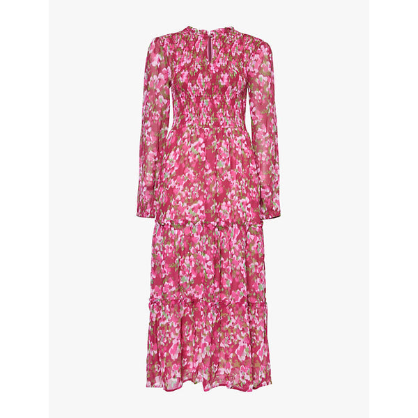 Womens Aspiga Claudine floral-pattern woven midi dress