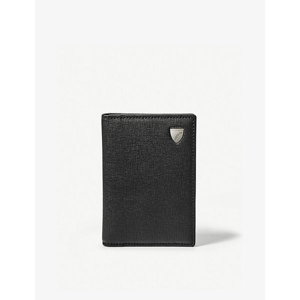 Mens Aspinal Of London Billfold logo-embossed leather wallet