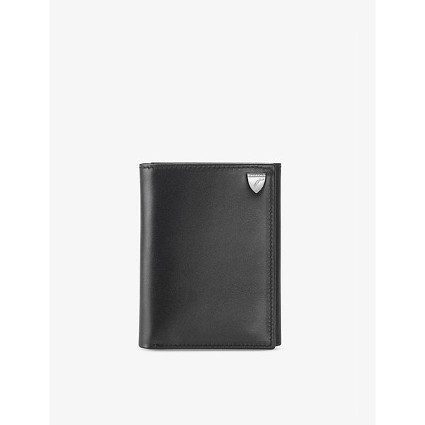 Aspinal Of London Logo-embellished leather trifold wallet