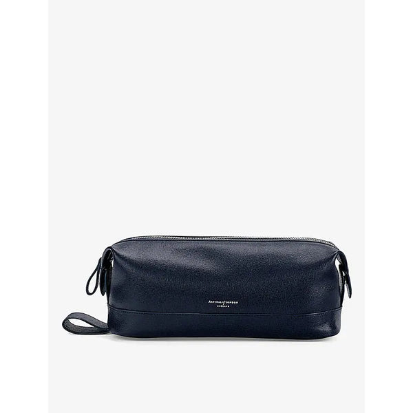 Aspinal Of London Logo-embellished zipped leather wash bag | Aspinal Of London